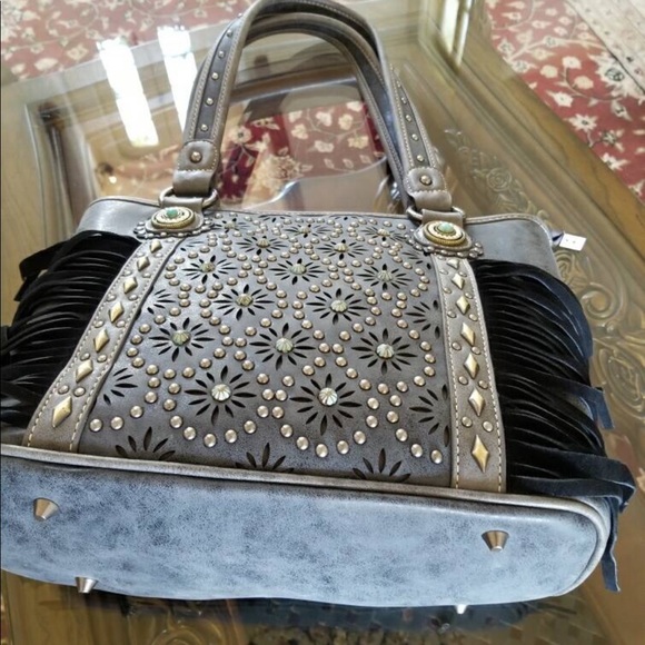 Montana west fringes conceal carry handbag&wallet - Picture 2 of 7